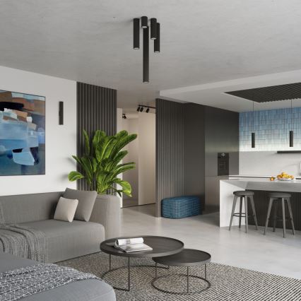 Brilagi - LED Spotlight CRESTO 1xGU10/10W/230V 10 cm black