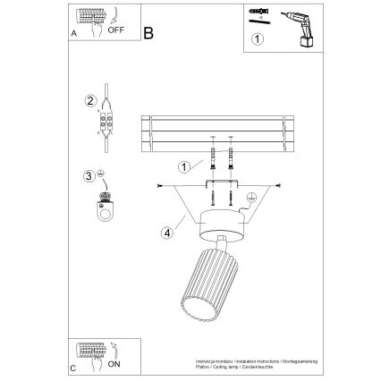 BRILAGI - LED spotlight CRESTO 1xGU10/10W/230V orange