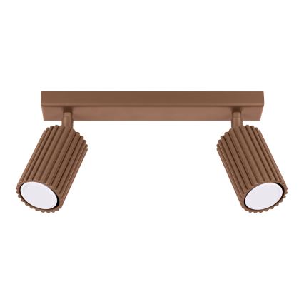 Brilagi - LED spotlight CRESTO 2xGU10/10W/230V brown