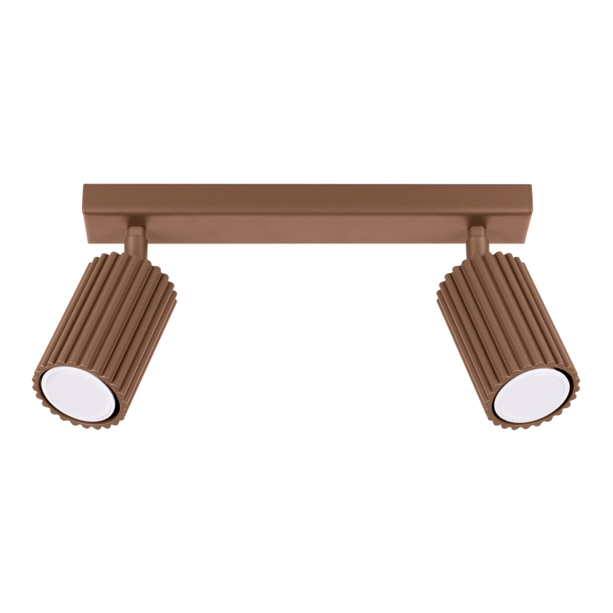 Brilagi - LED spotlight CRESTO 2xGU10/10W/230V brown