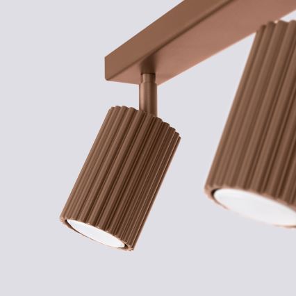 Brilagi - LED spotlight CRESTO 2xGU10/10W/230V brown