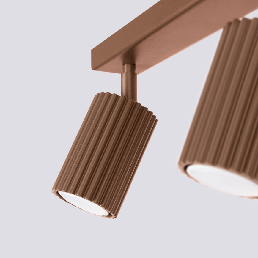 Brilagi - LED spotlight CRESTO 2xGU10/10W/230V brown