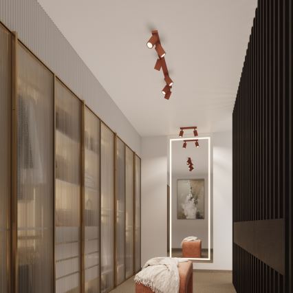 Brilagi - LED Spotlight CRESTO 2xGU10/10W/230V Red