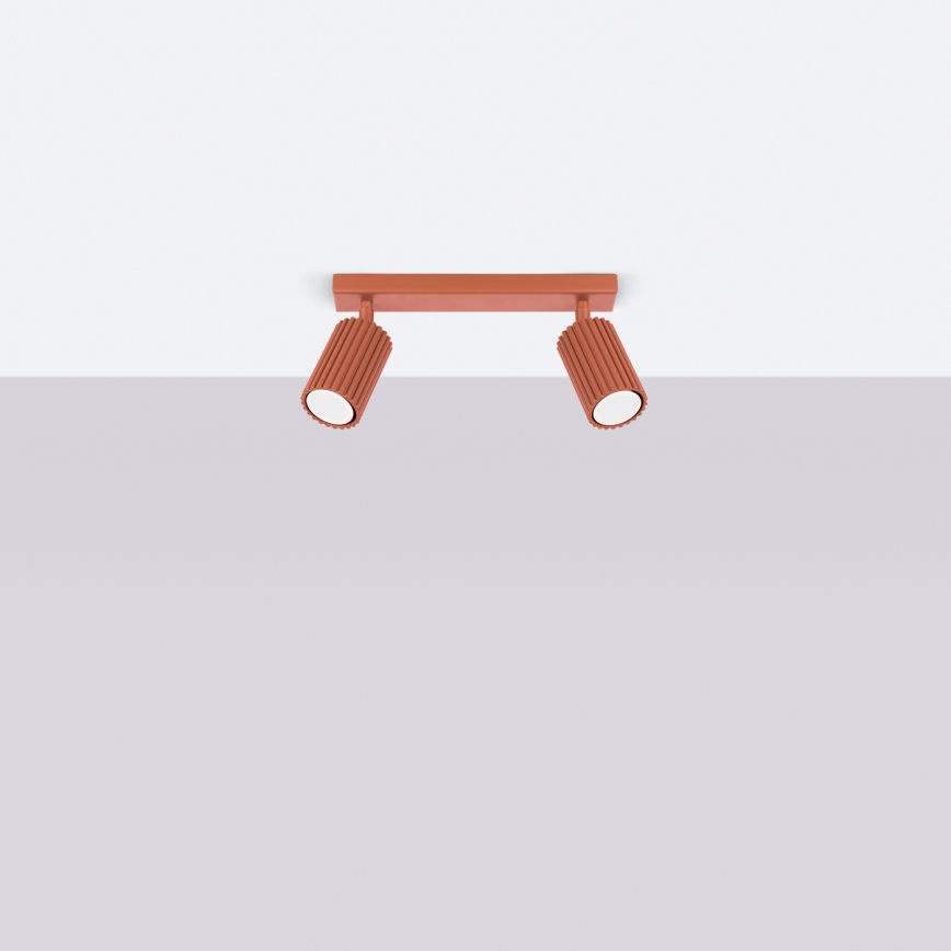 Brilagi - LED Spotlight CRESTO 2xGU10/10W/230V Red