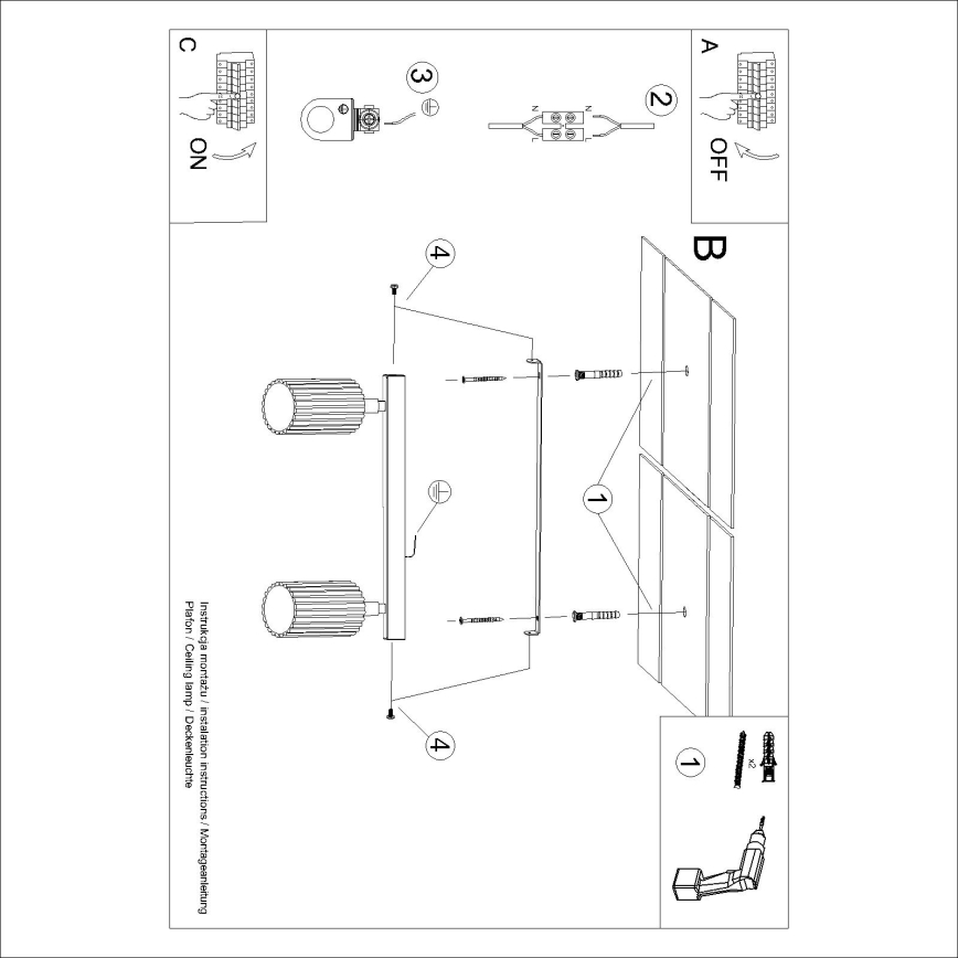 Brilagi - LED Spotlight CRESTO 2xGU10/10W/230V Red