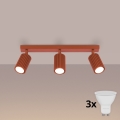 BRILAGI - LED spotlight CRESTO 3xGU10/10W/230V orange