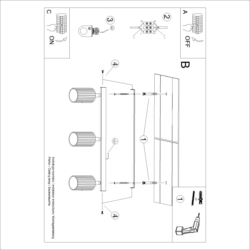 BRILAGI - LED spotlight CRESTO 3xGU10/10W/230V orange