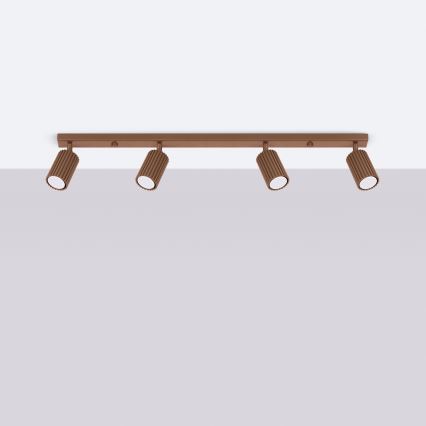 Brilagi - LED Spotlight CRESTO 4xGU10/10W/230V brown