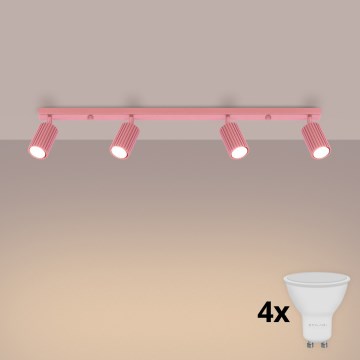 Brilagi - LED Spotlight CRESTO 4xGU10/10W/230V pink