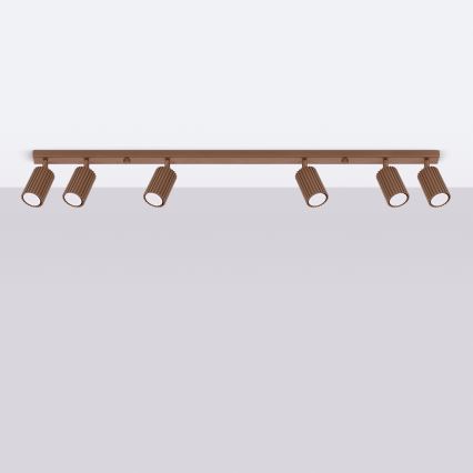 Brilagi - LED Spotlight CRESTO 6xGU10/10W/230V brown