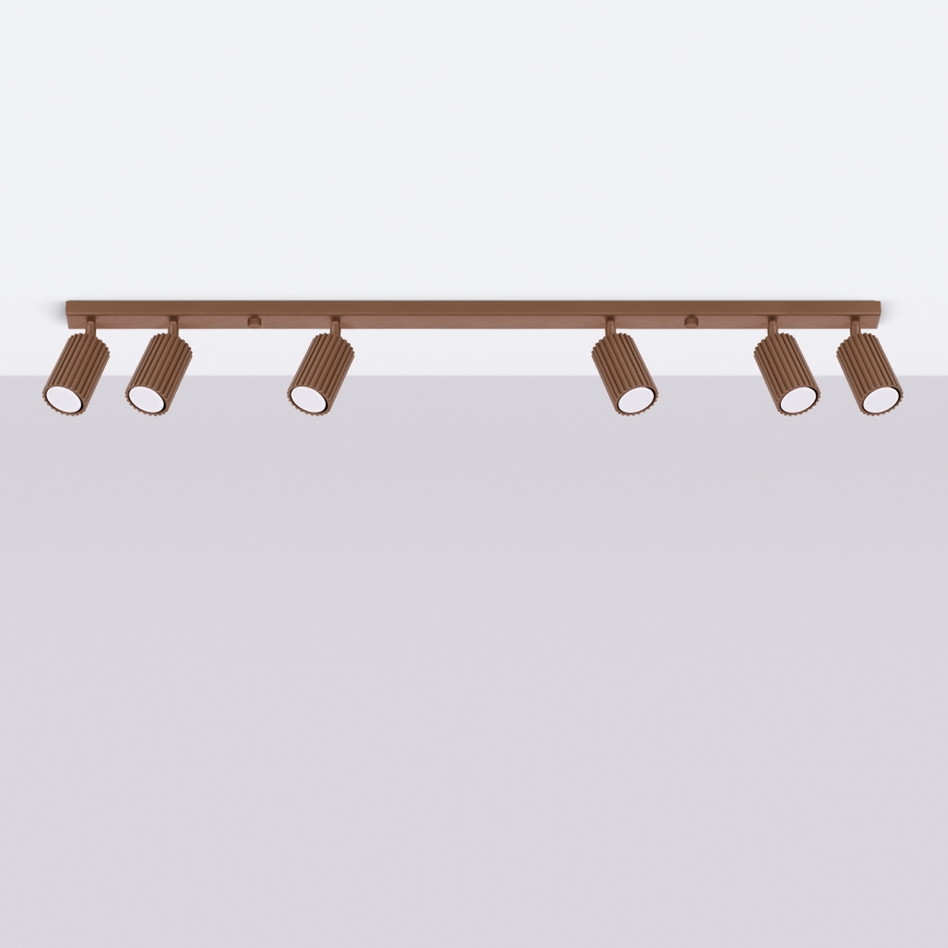 Brilagi - LED Spotlight CRESTO 6xGU10/10W/230V brown