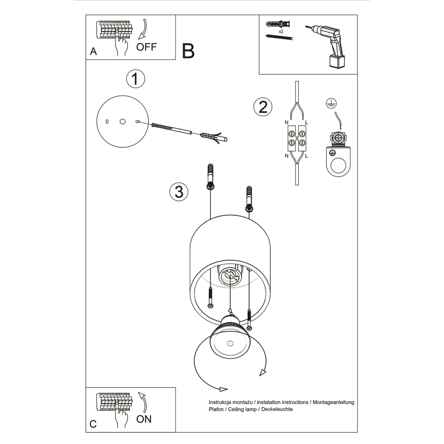 Brilagi -  LED Spotlight FRIDA 1xGU10/7W/230V black