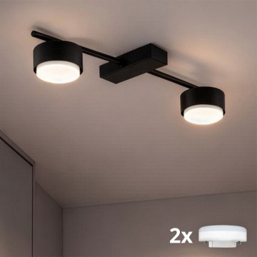 Brilagi - LED Spotlight MONO 2xGX53/12W/230V Black