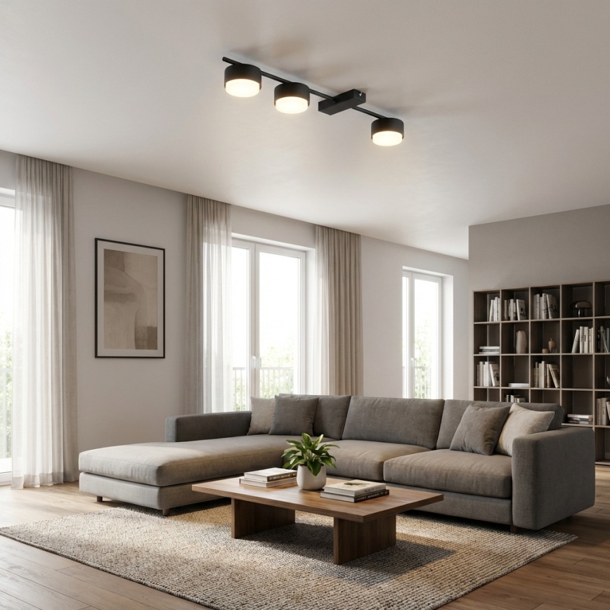 Brilagi - LED Spotlight MONO 3xGX53/12W/230V Black