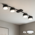Brilagi - LED Spotlight MONO 4xGX53/12W/230V Black