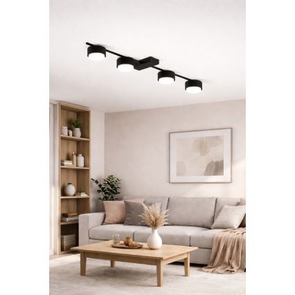 Brilagi - LED Spotlight MONO 4xGX53/12W/230V Black