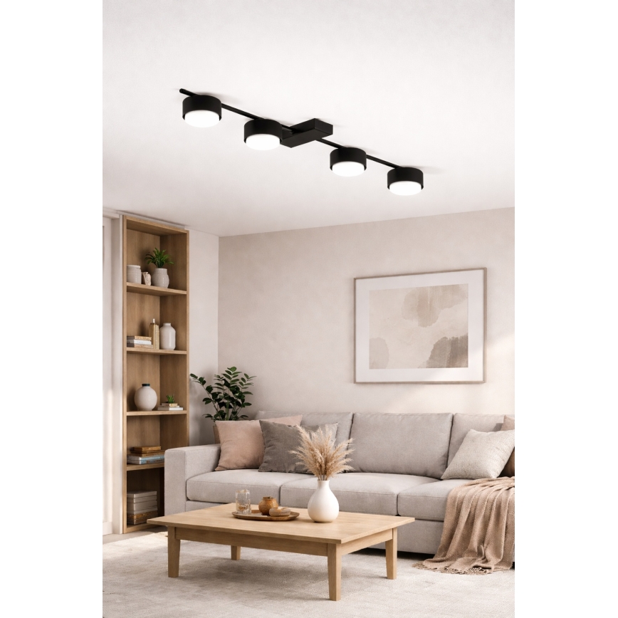 Brilagi - LED Spotlight MONO 4xGX53/12W/230V Black