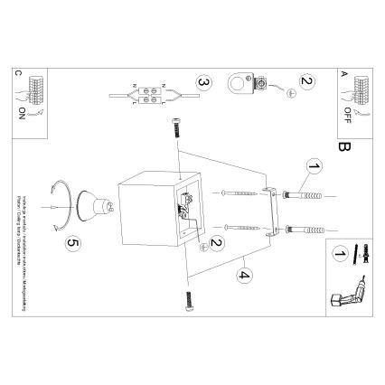 Brilagi -  LED Spotlight MURO 1xGU10/7W/230V concrete