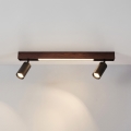 BRILAGI - LED spotlight SELE 2xGU10/30W/230V + LED/15W black/cherry finish