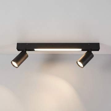 Brilagi - LED Spotlight SELE 2xGU10/30W/230V + LED/15W black