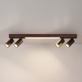 BRILAGI - LED spotlight SELE 4xGU10/30W/230V + LED/20W black/oak decor