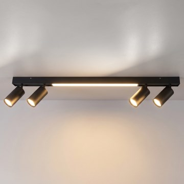 Brilagi - LED spotlight SELE 4xGU10/30W/230V + LED/25W black