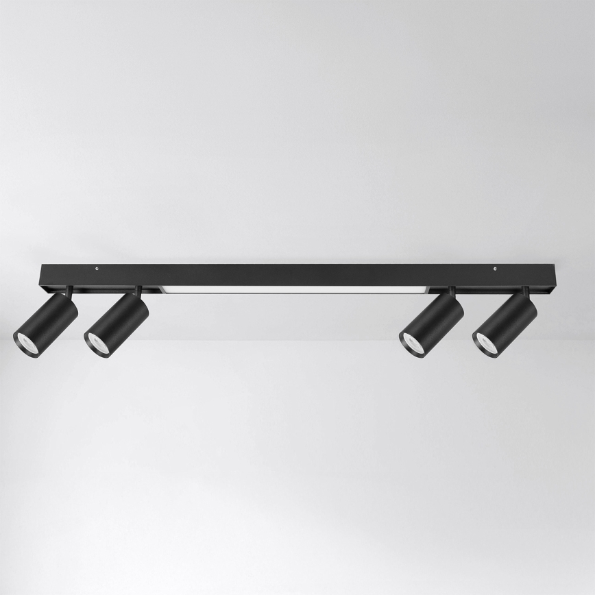 Brilagi - LED spotlight SELE 4xGU10/30W/230V + LED/25W black
