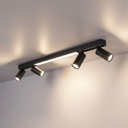 Brilagi - LED spotlight SELE 4xGU10/30W/230V + LED/25W black
