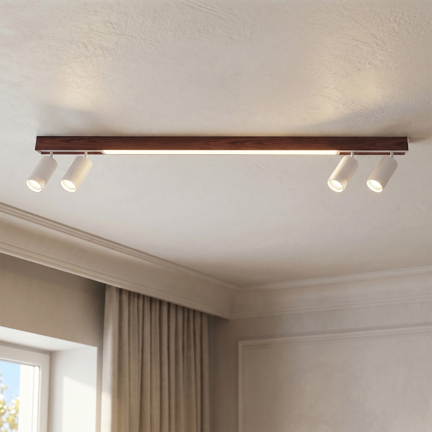 BRILAGI - LED spotlight SELE 4xGU10/30W/230V + LED/25W white/cherry decor