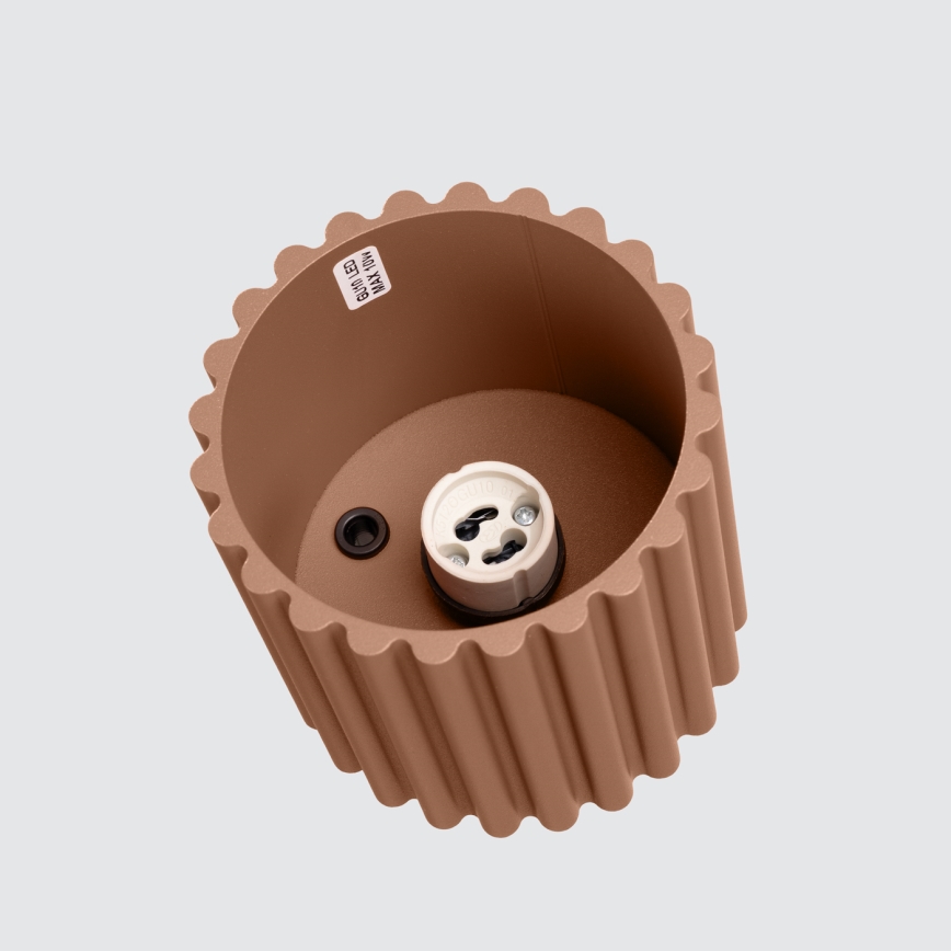 Brilagi - LED spotlight SFERA 1xGU10/10W/230V Ø 10 cm brown