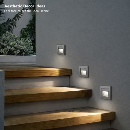 Brilagi - LED Stair Light STEP LIGHT LED/1.5W/230V IP44 anthracite
