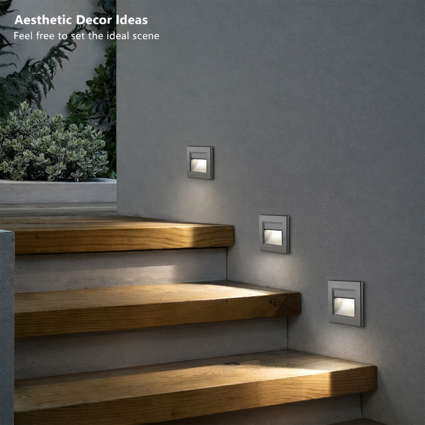 Brilagi - LED Stair Light STEP LIGHT LED/1.5W/230V IP44 anthracite