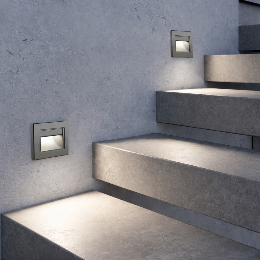 Brilagi - LED Stair Light STEP LIGHT LED/1.5W/230V IP44 anthracite