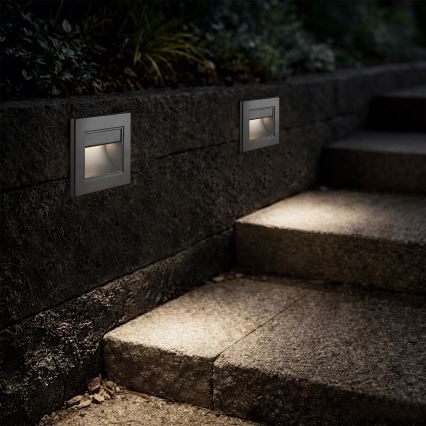 Brilagi - LED Stair Light STEP LIGHT LED/1.5W/230V IP44 anthracite