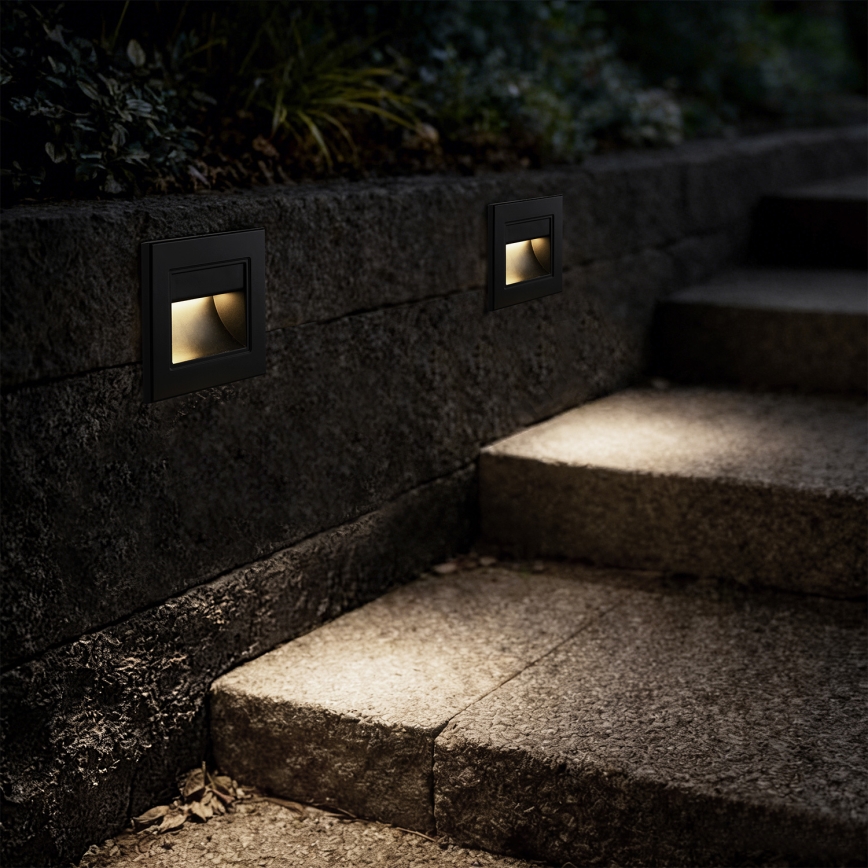 Brilagi - LED Stair Light STEP LIGHT LED/1.5W/230V IP44 Black