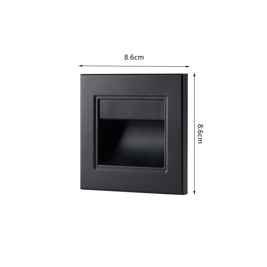 Brilagi - LED Stair Light STEP LIGHT LED/1.5W/230V IP44 Black