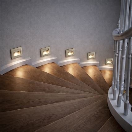Brilagi - LED Stair Light STEP LIGHT LED/1.5W/230V IP44 Gold
