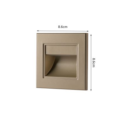 Brilagi - LED Stair Light STEP LIGHT LED/1.5W/230V IP44 Gold