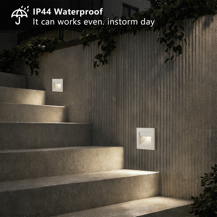 Brilagi - LED Stair Light STEP LIGHT LED/1,5W/230V IP44 White