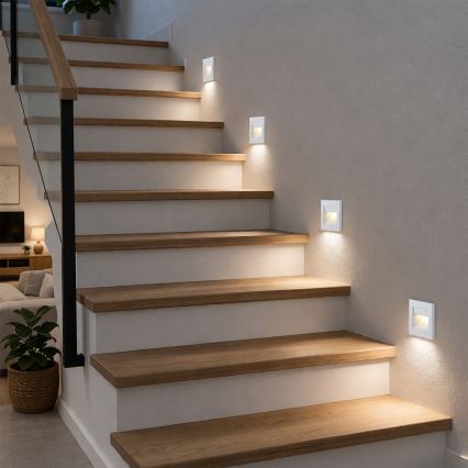 Brilagi - LED Stair Light STEP LIGHT LED/1,5W/230V IP44 White