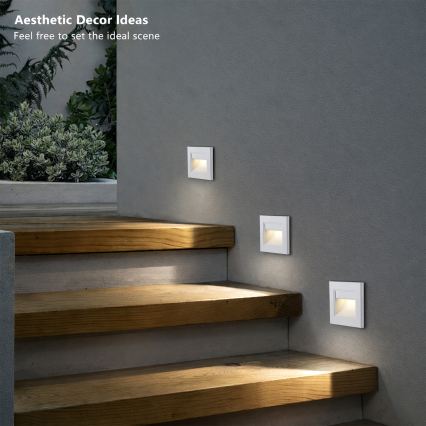 Brilagi - LED Stair Light STEP LIGHT LED/1,5W/230V IP44 White