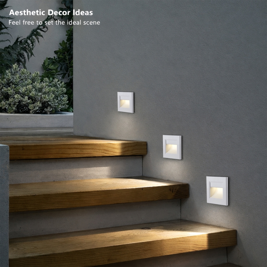 Brilagi - LED Stair Light STEP LIGHT LED/1,5W/230V IP44 White