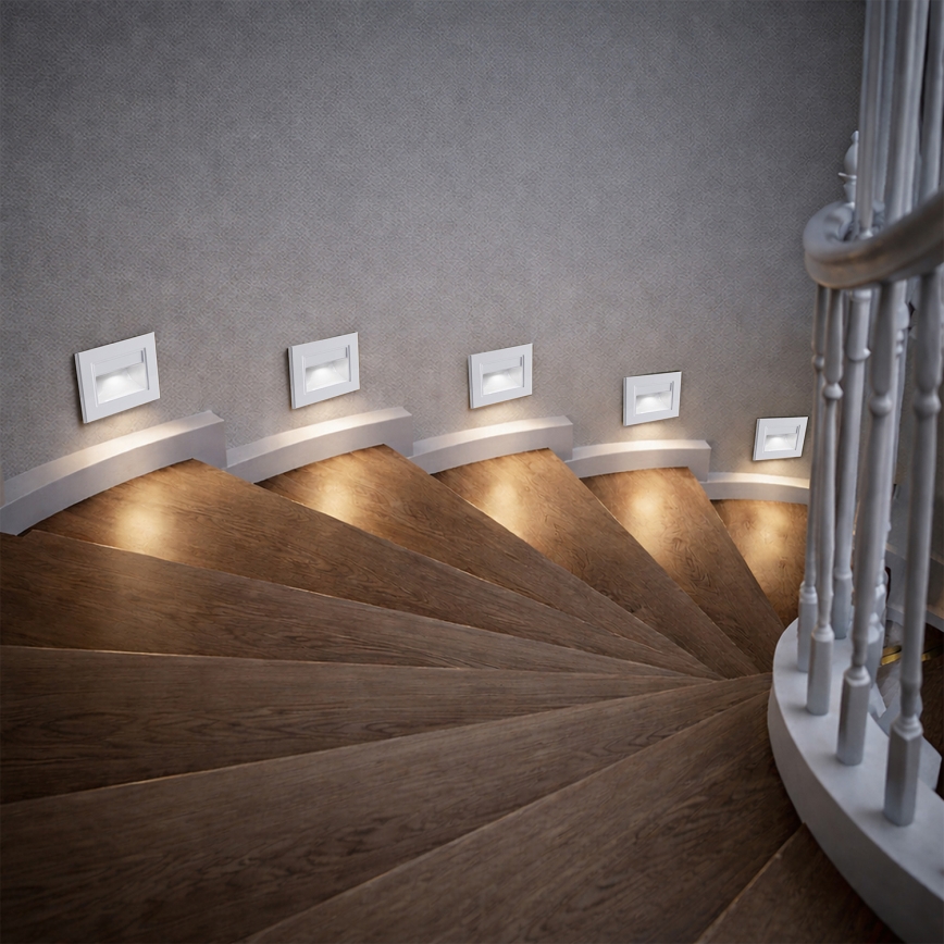 Brilagi - LED Stair Light STEP LIGHT LED/1,5W/230V IP44 White