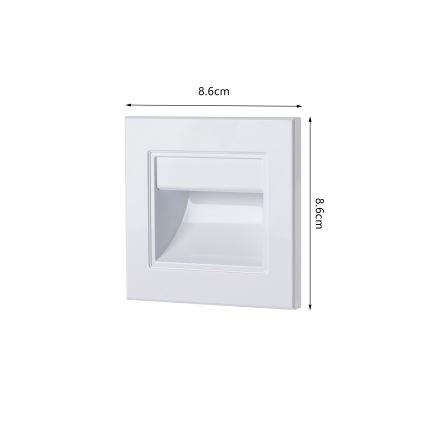 Brilagi - LED Stair Light STEP LIGHT LED/1,5W/230V IP44 White