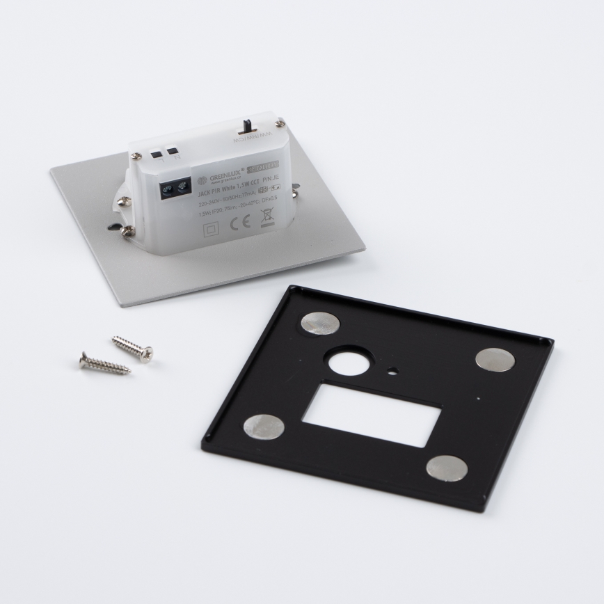 Brilagi - JACK LED Staircase Light with Motion and Dusk Sensor, 1.5W/230V, 3000/4000/6500K, Black