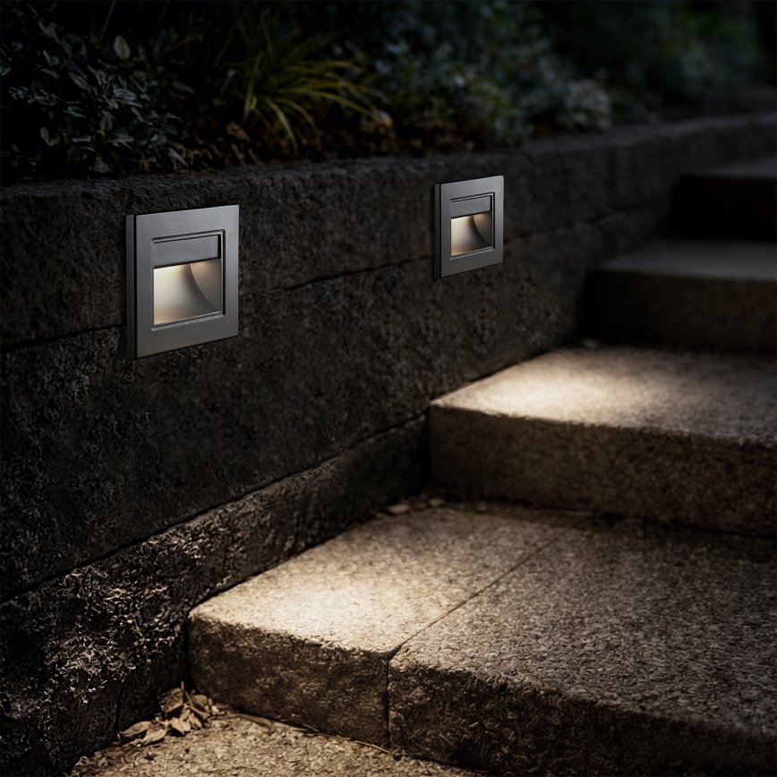 Brilagi - LED staircase light STEP LIGHT LED/1,5W/230V IP44 silver