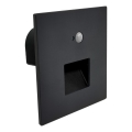 Brilagi - LED Staircase Light with Motion and Dusk Sensor JACK LED/3W/230V 3000/4000/6500K IP65 Black