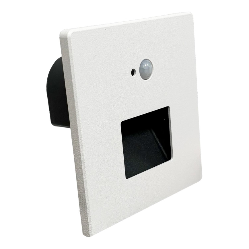 Brilagi - LED Staircase Light with Motion and Dusk Sensor JACK LED/3W/230V 3000/4000/6500K IP65 White
