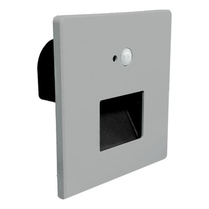 Brilagi - LED staircase light with motion and dusk sensor JACK LED/3W/230V 3000/4000/6500K IP65 gray