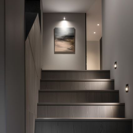 Brilagi - LED Staircase light with a motion sensor JACK LED/1,5W/230V 3000K/4000K/6500K black